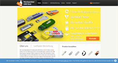 Desktop Screenshot of logo-usb-sticks.de